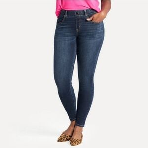 Betabrand Blue Four Pocket High Rise Denim Yoga Skinny Pants